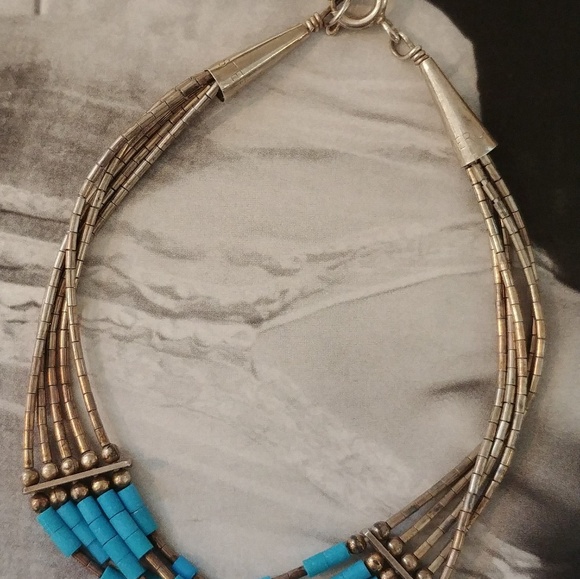 2pc STERLING Southwest Liquid Silver Bracelet - Picture 3 of 4